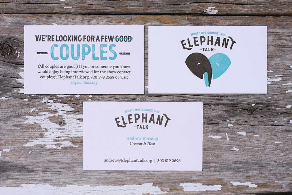 Custom Letterpress printing stationery business cards correspondence Denver Boulder Colorado