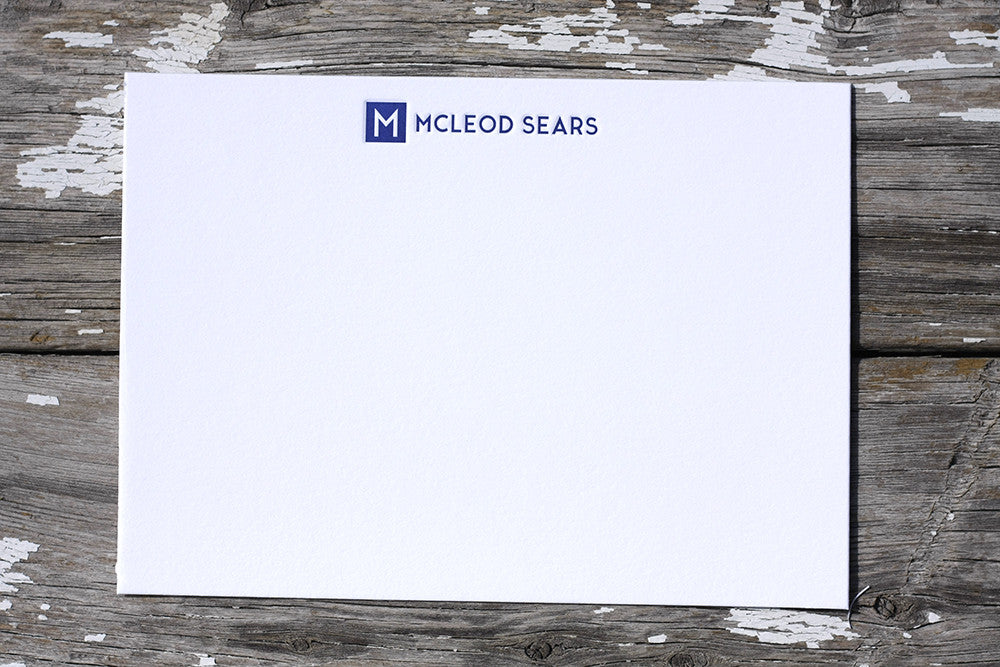 Corporate Letterpress Stationery