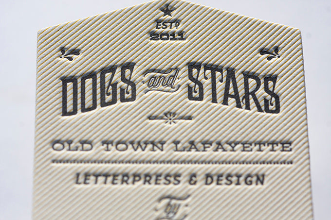Letterpress business cards custom design die cutting promotion letterpress hand made hand crafted