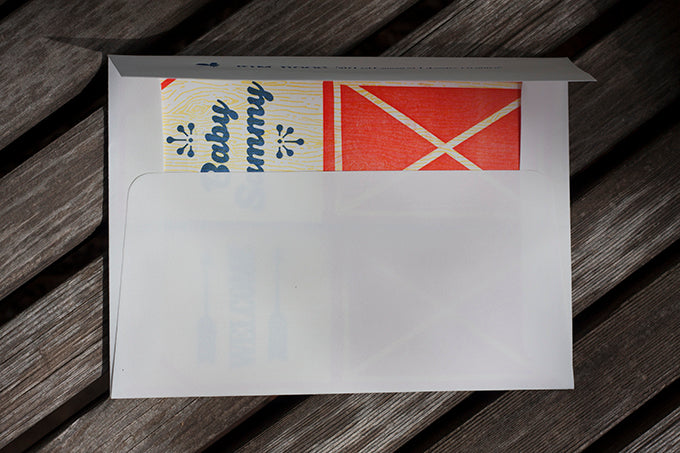  invitations letterpress baby shower invite crane lettra 110lb boulder denver colorado