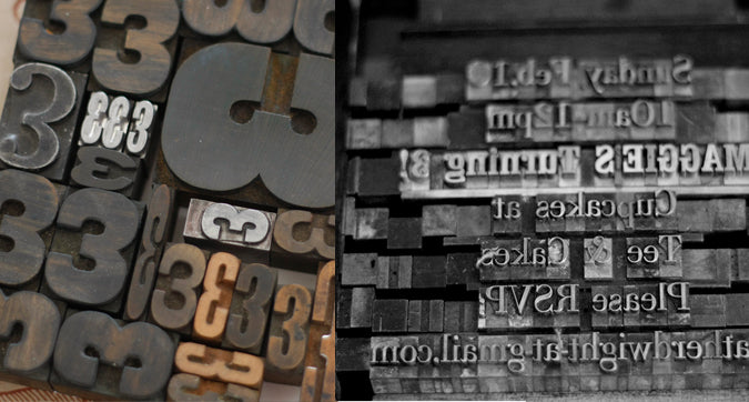 Letterpress wood and metal type Colorado custom letterpress printing