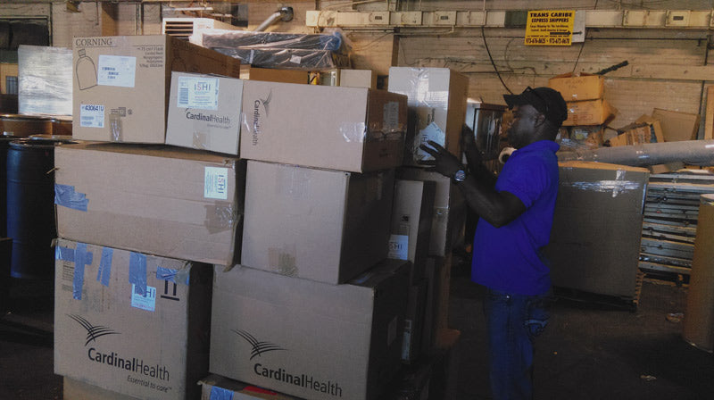 Surgical supplies gathered by ISHI to be shipped to Jamaica