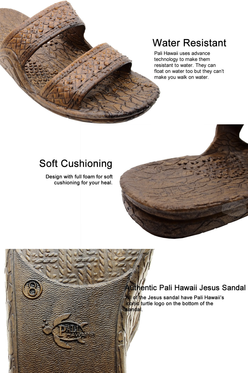jesus sandal features
