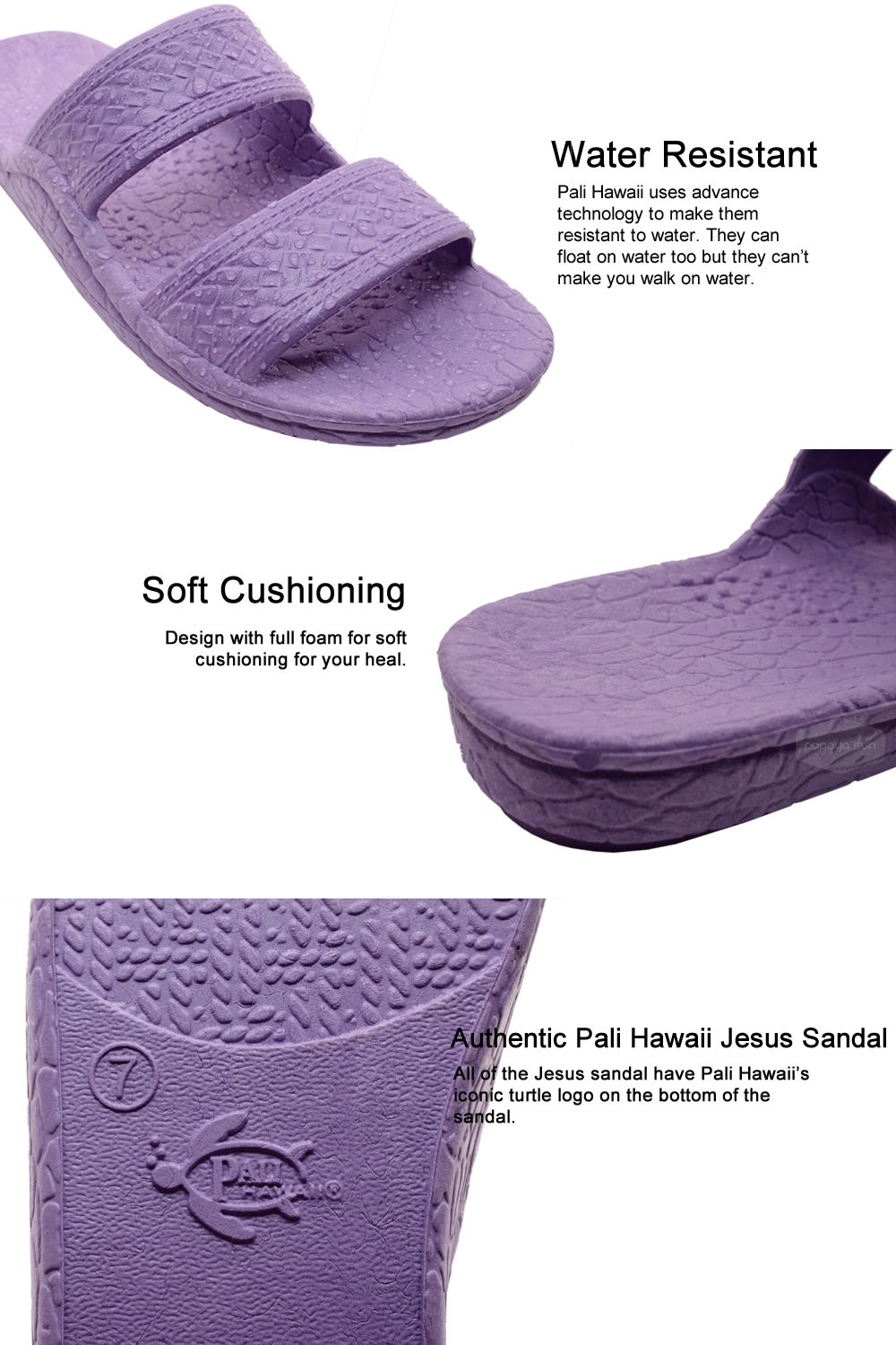 jesus sandal features