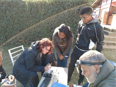 Gem buying in Antisirabe, Madagascar