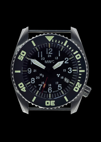 MWC "Depthmaster" 100atm / 3,280ft / 1000m Water Resistant Military Divers Watch in Stainless Steel Case with GTLS and Helium Valve (Automatic)