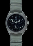 MWC NATO Pattern Stainless Steel Hybrid Military Pilots Chronograph with Sapphire Crystal