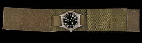Current US Military Pattern Covered Olive Military Watch Strap