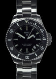 MWC 24 Jewel 300m Automatic Military Divers Watch on Bracelet with Tritium GTLS, Sapphire Crystal and Ceramic Bezel