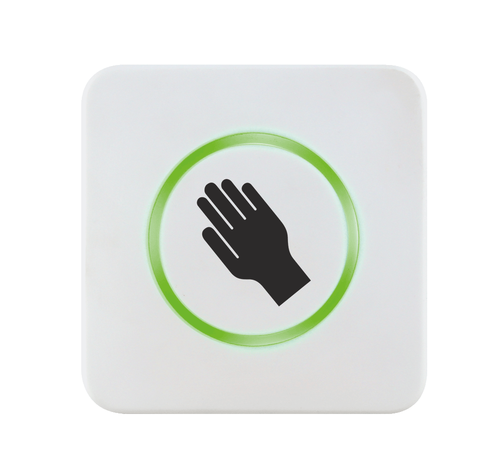 CleanSwitch - Hygienic Contactless Switch (24 VAC/DC) - Hand Icon with Optical Feedback