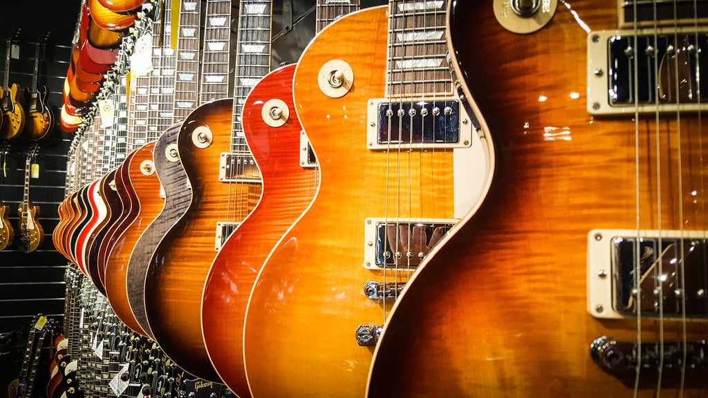 Gibson wall at Replay Guitar Exchange