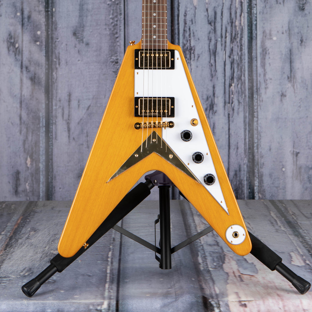 Epiphone 1958 Korina Flying V, Aged Natural | For Sale | Replay Guitar