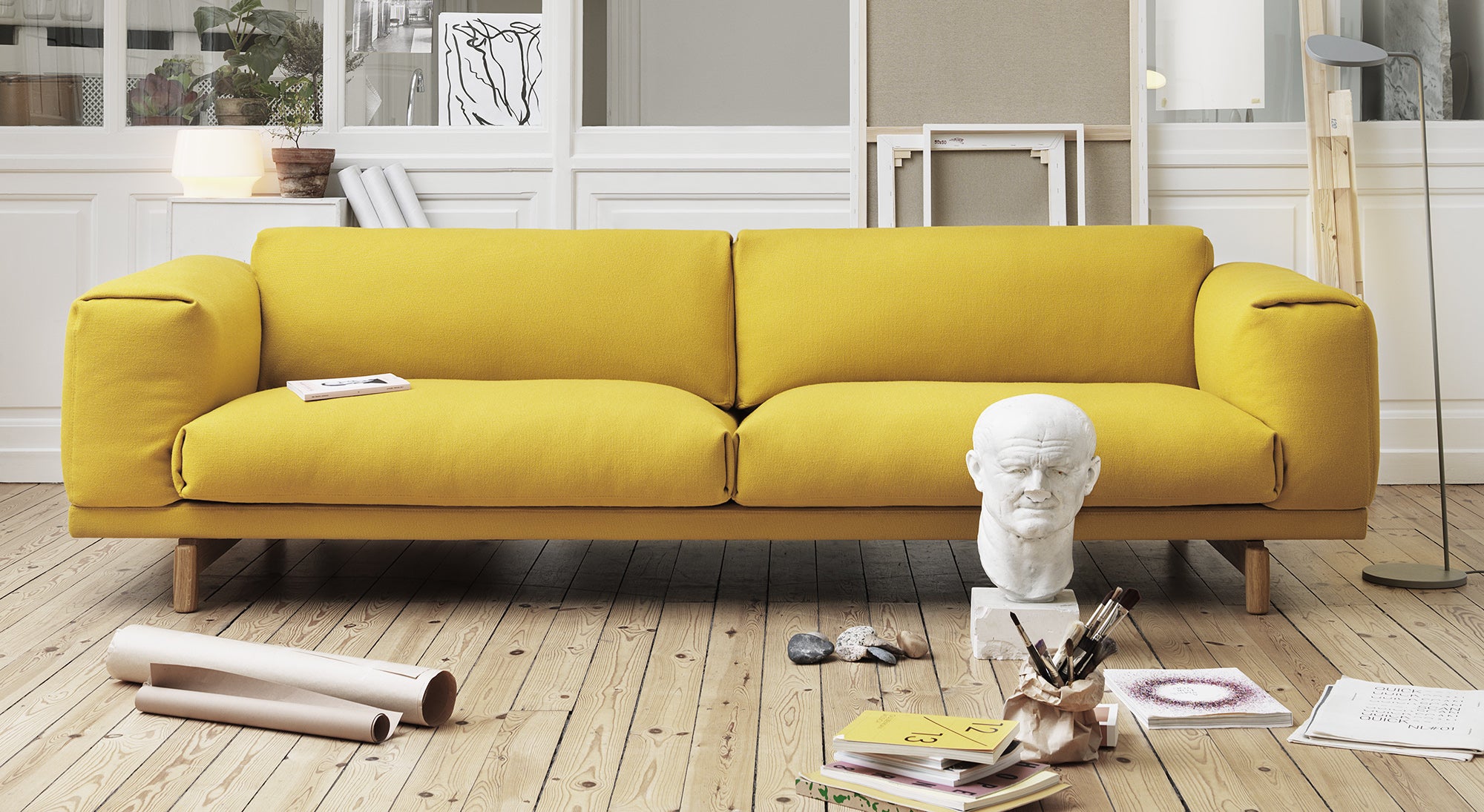 Rest sofa yello Muuto