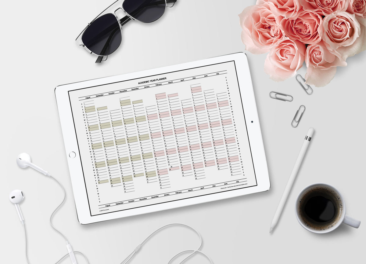 Academic Year Planner 2024 25 Printable A4 Or A3 Infozio 6941