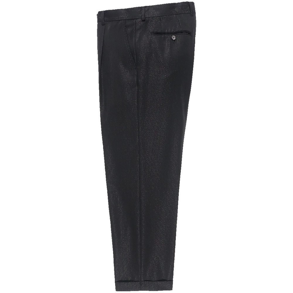 Pleated Trousers (Type-2) 'Black' – Alumni of NY