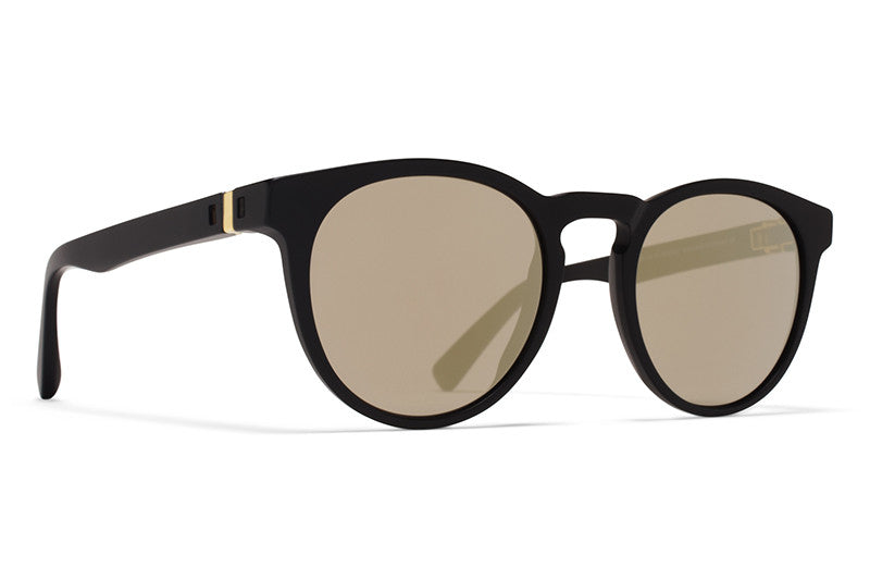 MYKITA Sunglasses | Olive in Matte Black with Brilliant Grey Solid Lenses