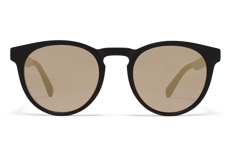MYKITA Sunglasses | Olive in Matte Black with Brilliant Grey Solid Lenses