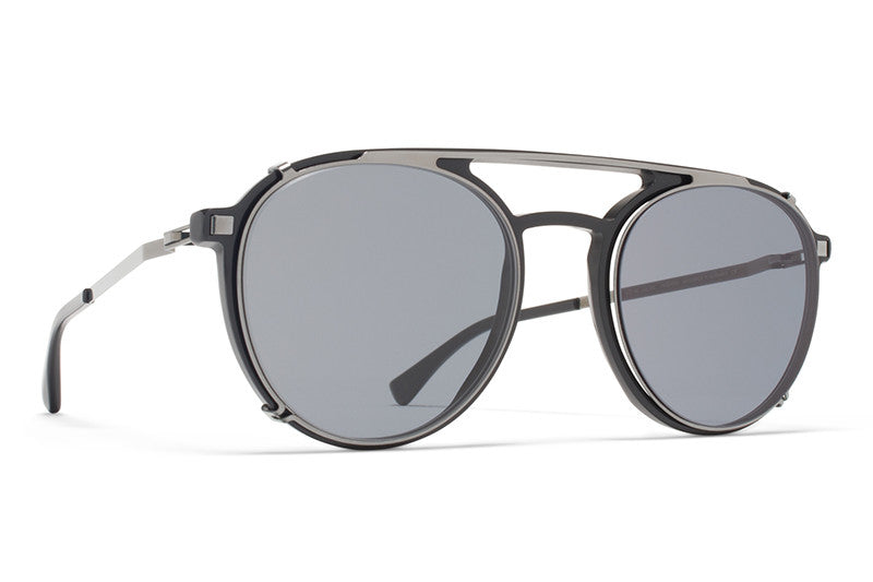 MYKITA  Sunglasses | Miki in Storm Grey with Shiny Graphite Clip On Shades