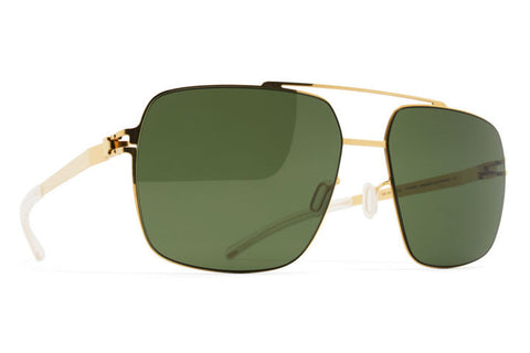 MYKITA Glossy Gold | Landon in Glossy Gold with MY+ Fern Polarized Lenses