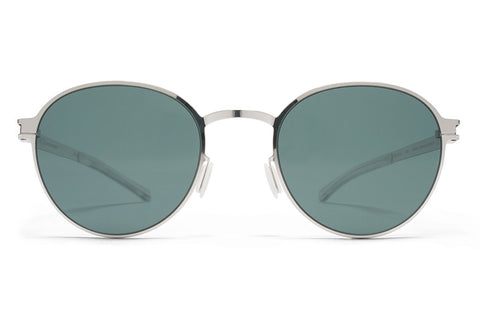 MYKITA Sunglasses | Randolph in Shiny Silver with Neophan Polarized Lenses