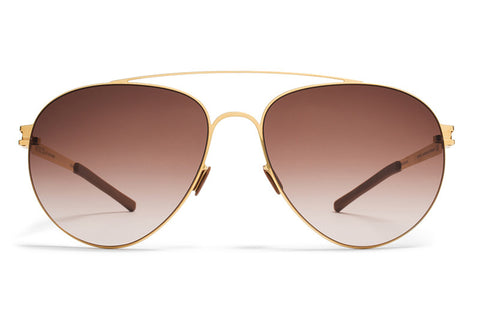  MYKITA | Carter in Glossy Gold with Brown Gradient Lenses