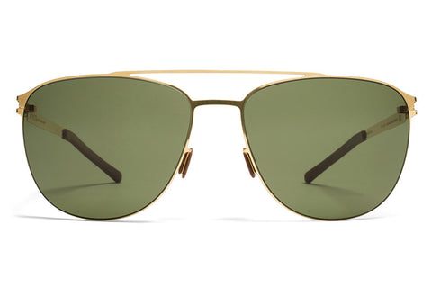 MYKITA | Doug in Glossy Gold with MY+ Fern Polarized Lenses