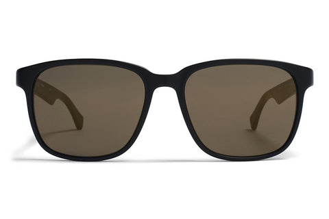 MYKITA Sunglasses | Thompson in Matte Black with Brilliant Grey Solid Lenses