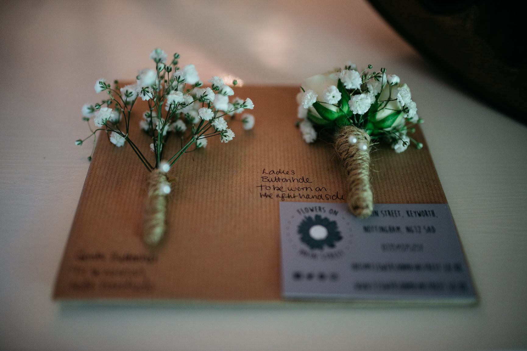 Wedding Buttonholes Carriage Hall Plumtree