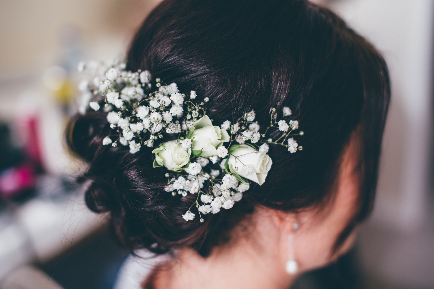 Gypsophila Wedding Hair decoration