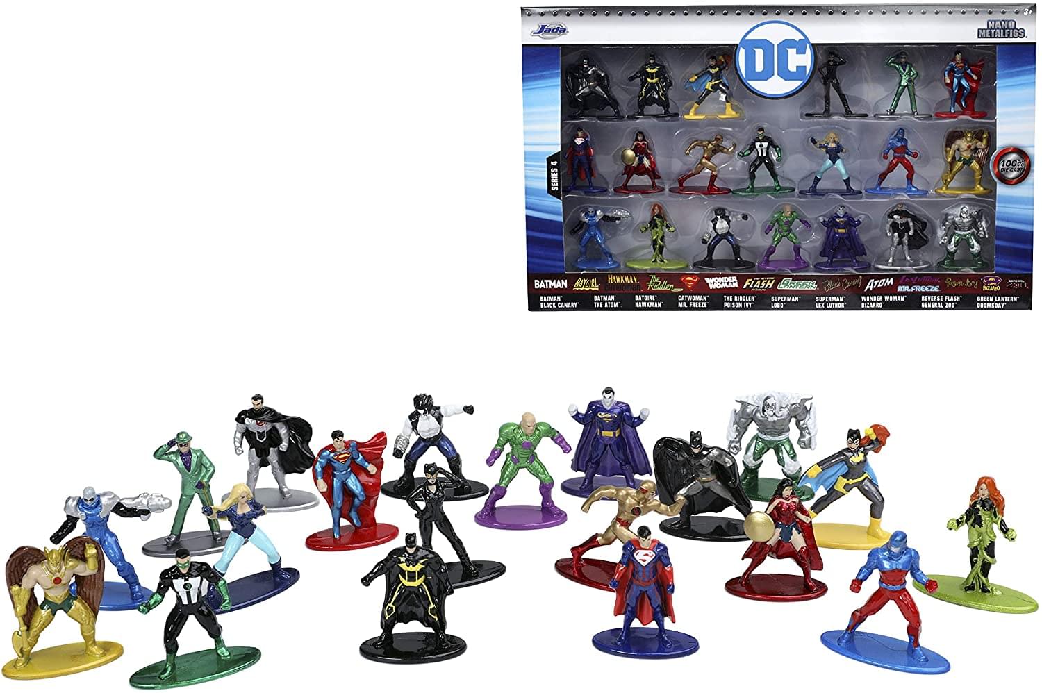 DC Comics Wave 4 Nano Metalfigs 20 Pack | 1.65 Inch Die-Cast Metal Figures