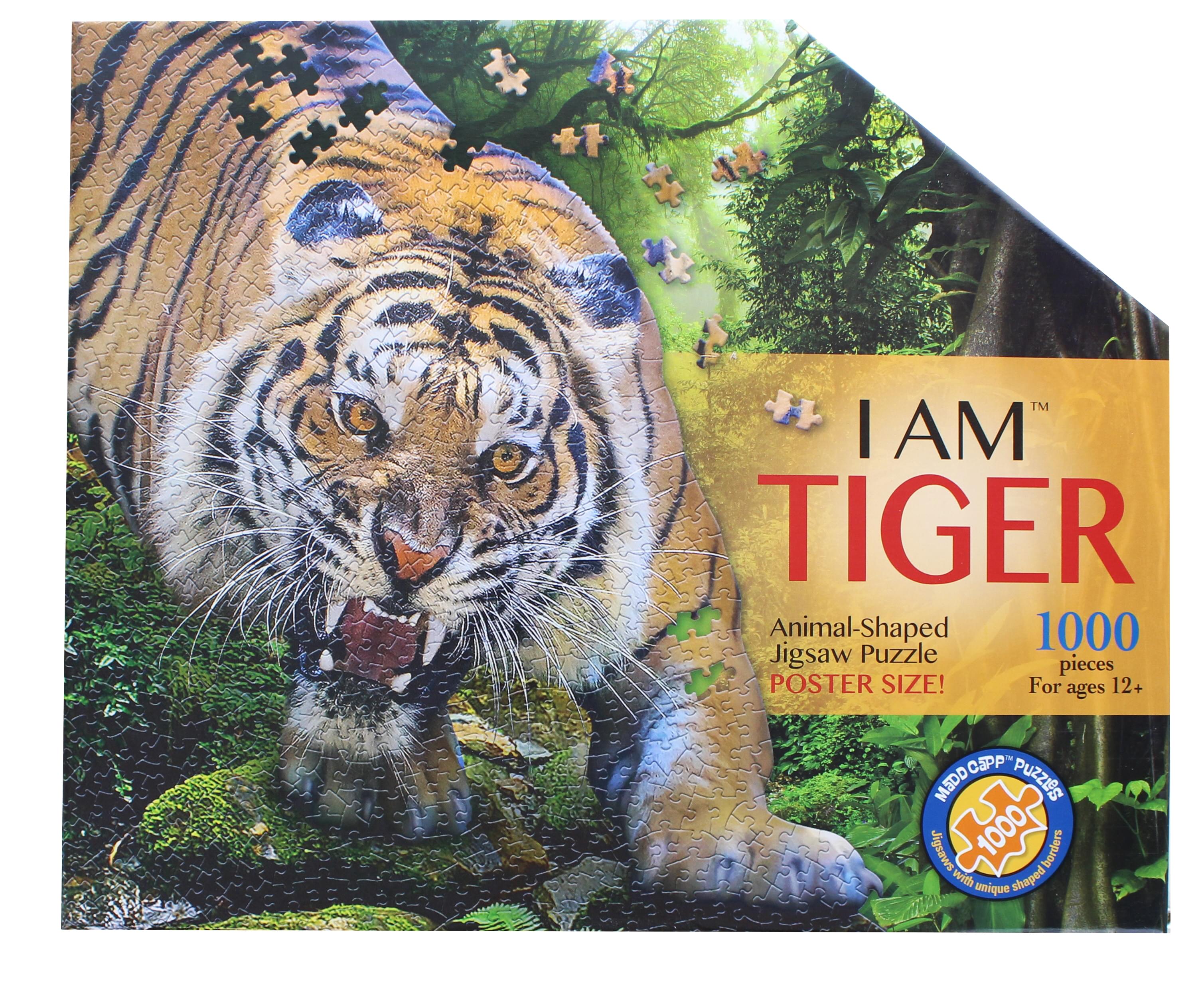 1000 pieces New & Sealed Puzzle World Bathing Tigers Jigsaw Puzzle 