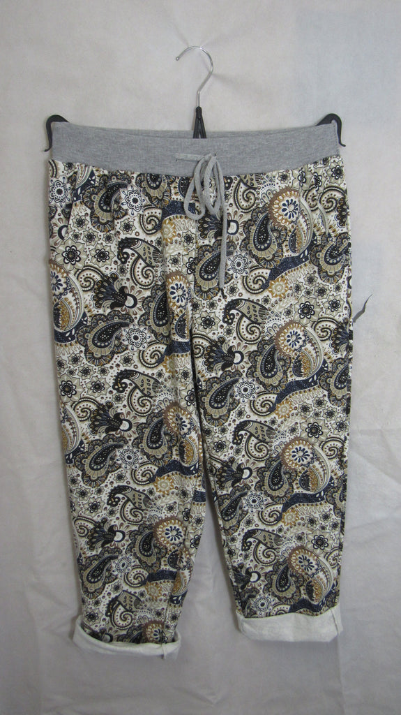 paisley print joggers