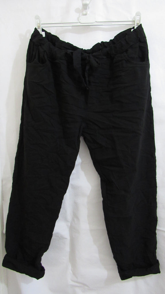 ladies black trousers size 22