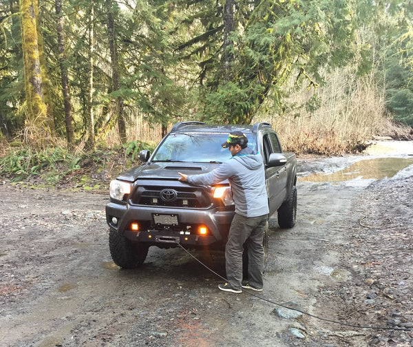 cascadia 4x4 toyota tacoma hawse fairlead prototype testing day