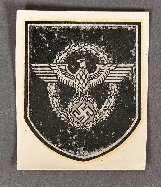 German Wwii Police Helmet Decal Transfer The Ruptured Duck Llc