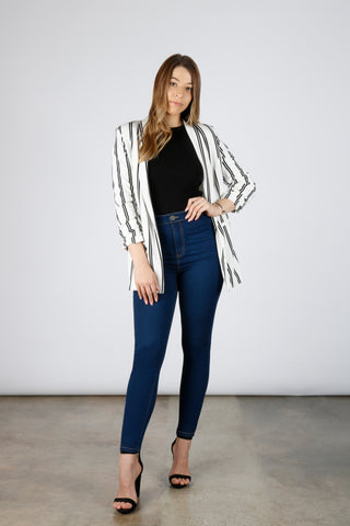 Pinstripe Blazer | Boom Boom Jeans