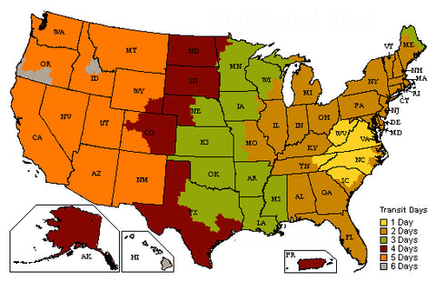 UPS Average Delivery Times