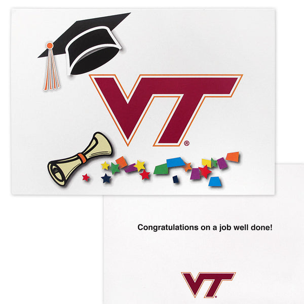 Virginia Tech Graduation Cap Card Campus Emporium