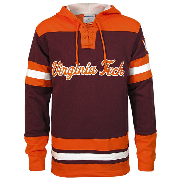 virginia tech lace up shirt