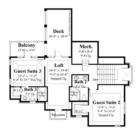 Avignon-Second Level Floor Plan-#6769