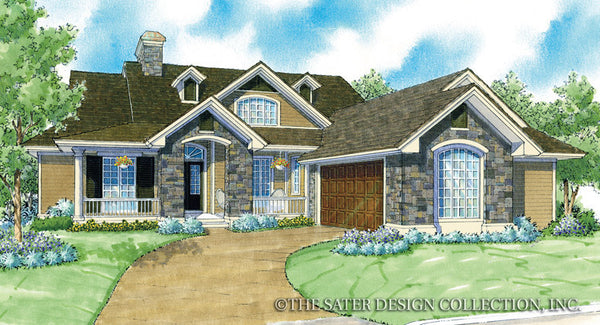 French Country Home Chantel-Front Elevation-Plan #7011