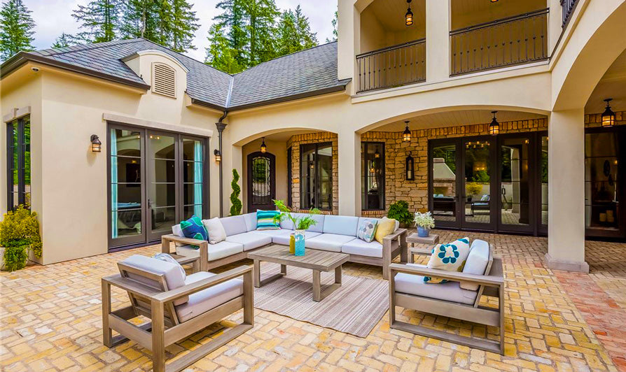 timeless classic courtyard home