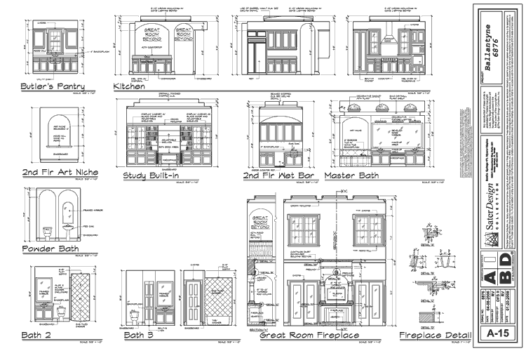 Home Plan Set Interior Elevation