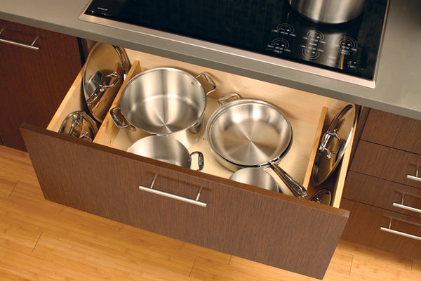 Deep Drawers Bellow Range for Pots and Pans