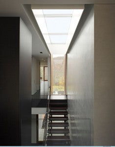 Skylight over a stairwell