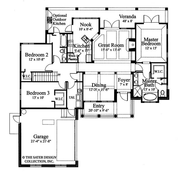 House Plan Morningside Court Sater Design Collection