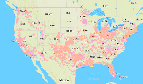 Metro by T-Mobile 2G & 3G Coverage Map