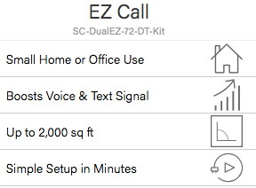 Sure Call EZCALL Cell Phone Signal Booster