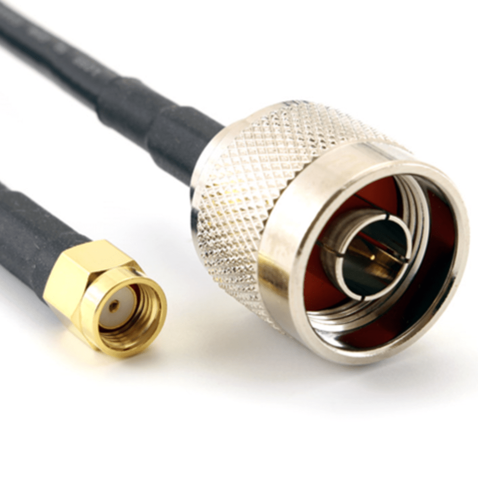 Coax. Cable with SMA-RP Male to N-Male Connector (50 Ohm)