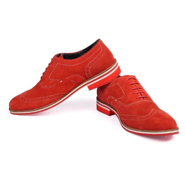 red suede brogues